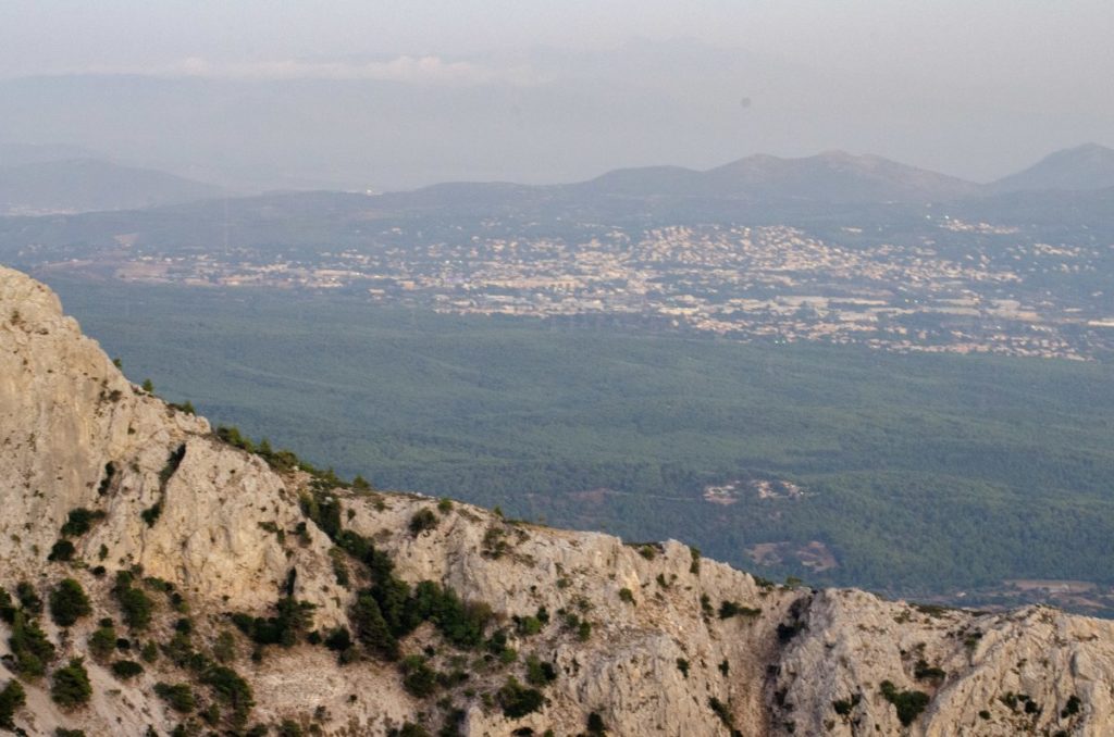 northern athens suburbs from mount parnitha
