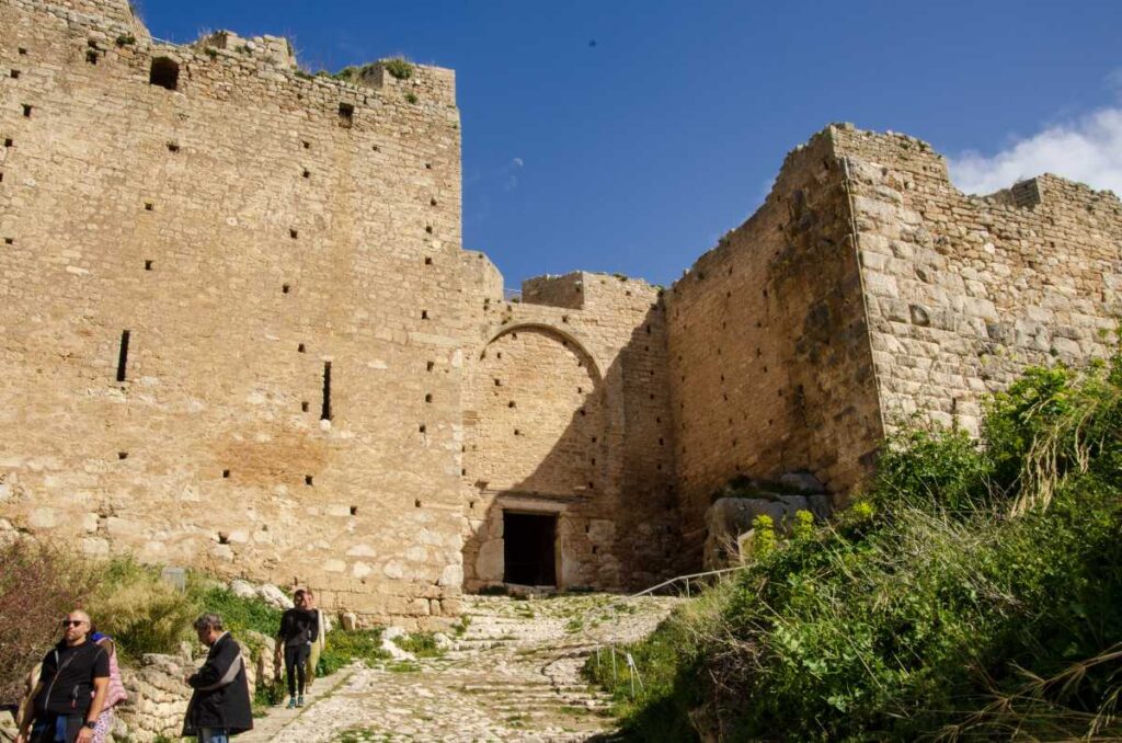 the entrance to the acrocorinth
