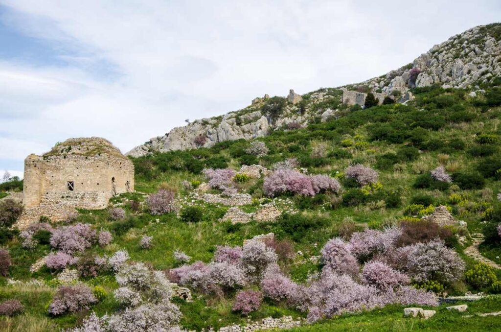 ancient stone building within acrocorinth
