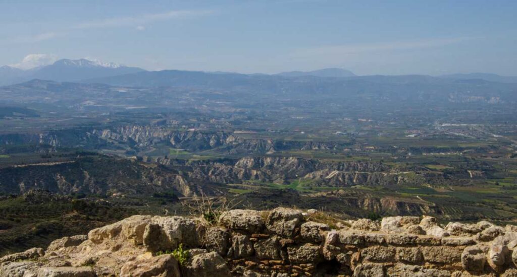 looking north from acrocorinth