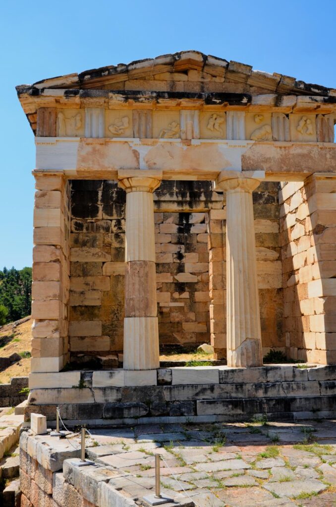 Treasury of the athenians at delphi