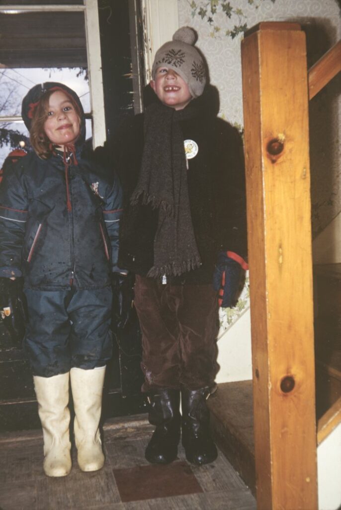 ian scott and janice scott with rosy cheeks from the cold