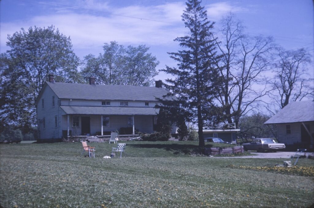 alvin baker owned farmhouse on dufferin street, concord ontario circa 1970