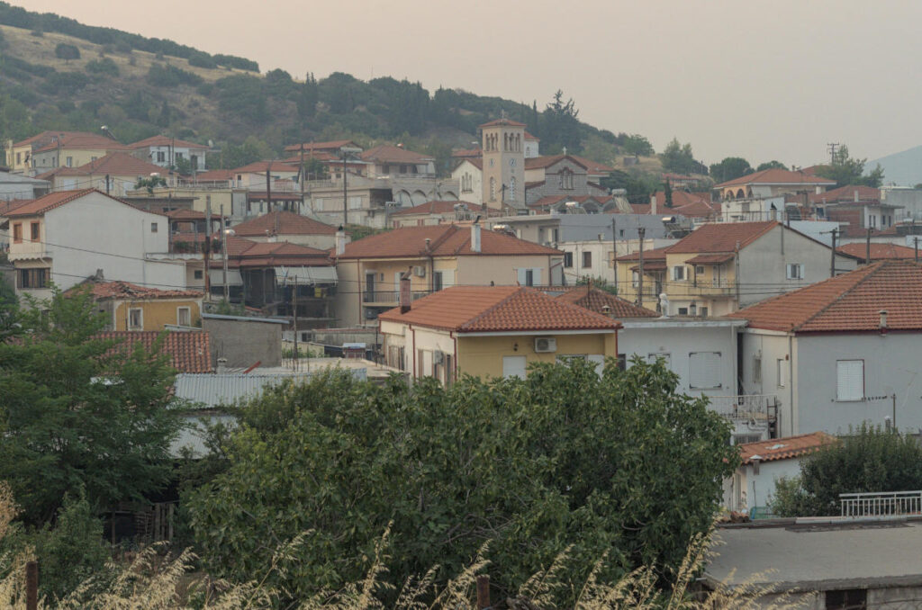 view of exarchos village from the north