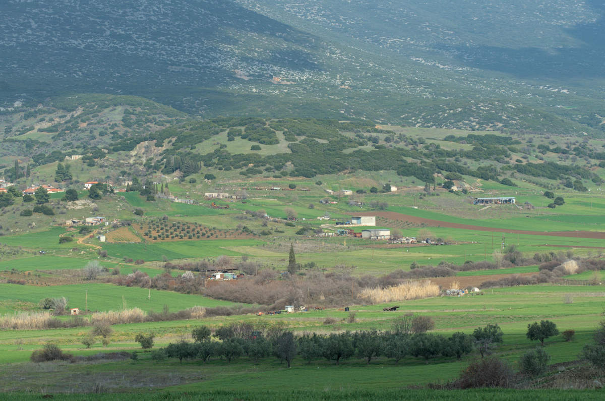 looking just south of exarchos, greece