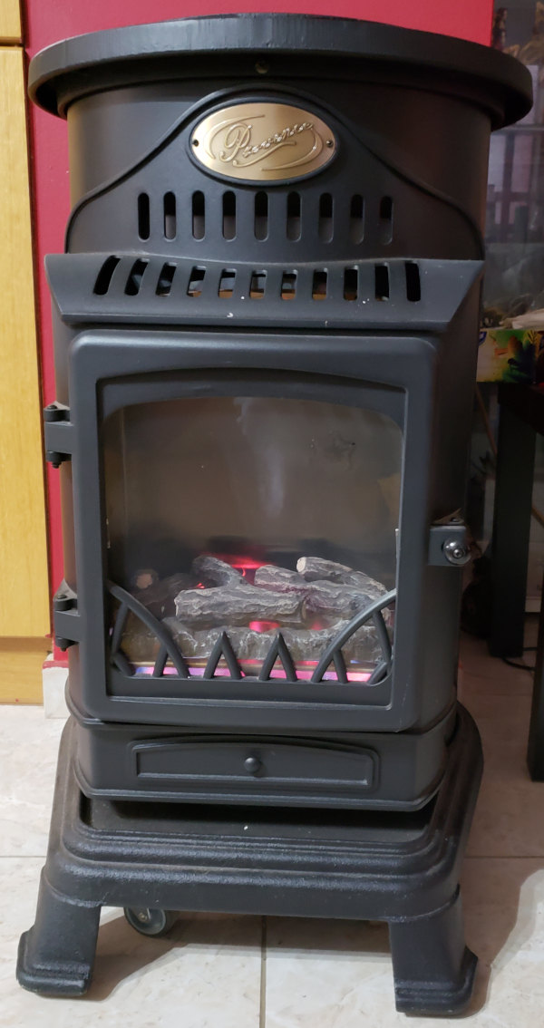 view of the front of the provence heater