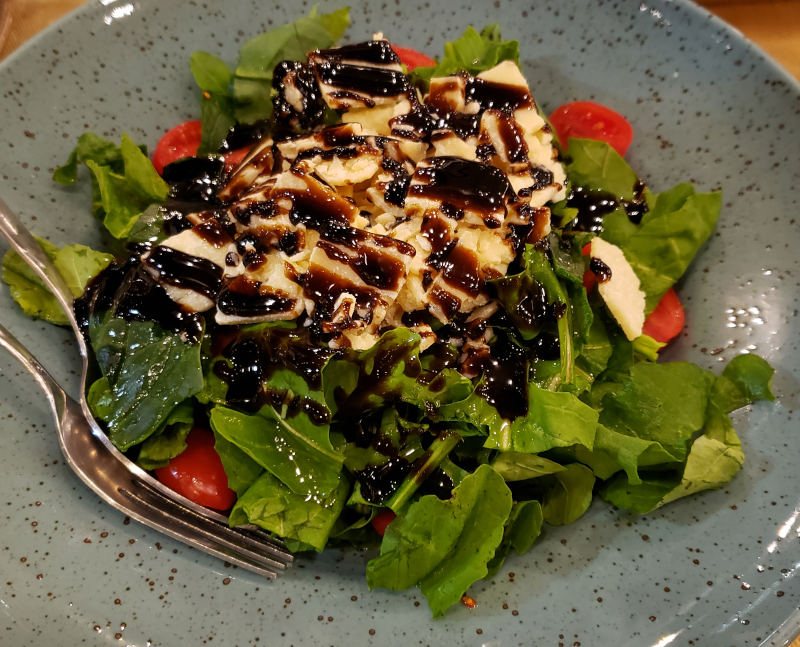 fresh salad with arugula